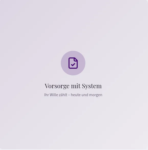 Was Ihre Vorsorge beinhaltet